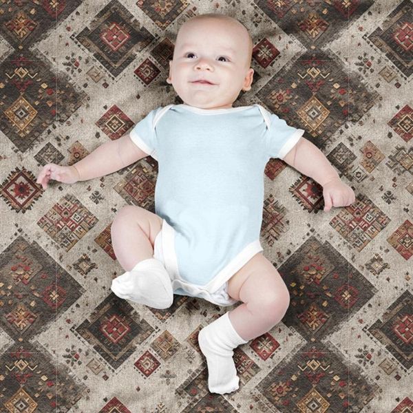 پارچه مخمل روبالشی پارچه باما طرح سه بعدی فرش ایرانی کد 5014677