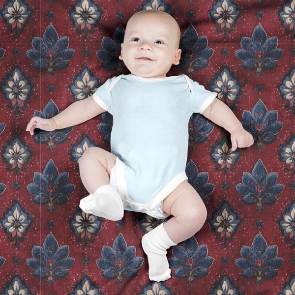 پارچه مخمل روبالشی پارچه باما طرح سه بعدی فرش ایرانی کد 5014684