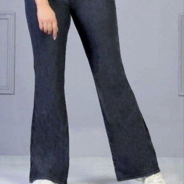 شلوار نیل  بوت کات طرح جیب