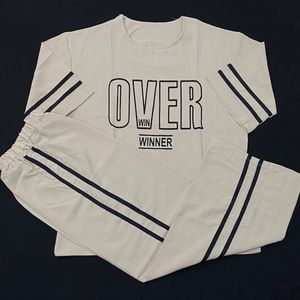 خرید آنلاین ست تیشرت و شلوار زنانه فری‌سایز چاپ اور