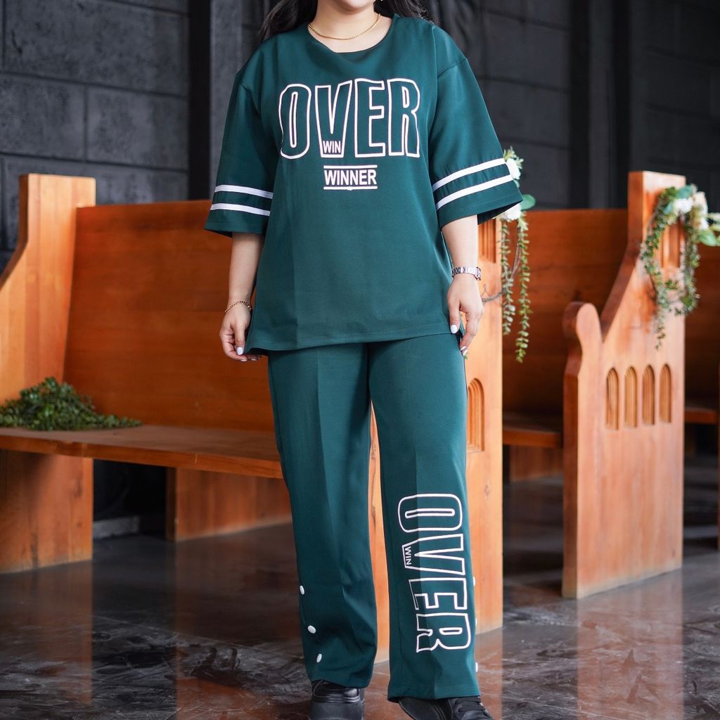 قیمت ارزان ست تیشرت و شلوار زنانه مازراتی فری‌سایز