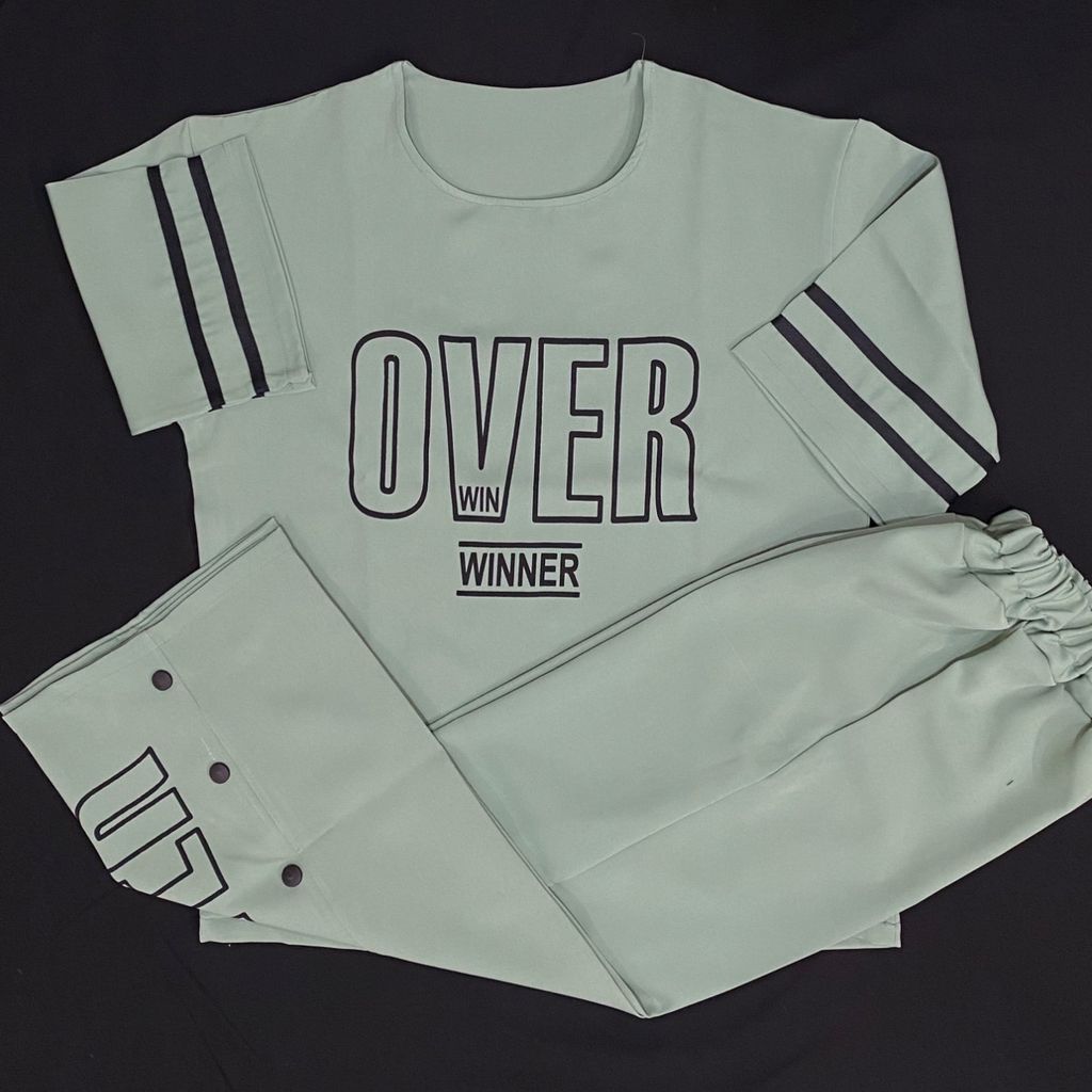 خرید آنلاین ست تیشرت و شلوار زنانه مازراتی فری‌سایز