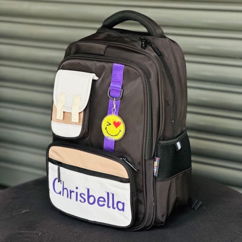 خرید اینترنتی قیمت کوله پشتی اورجینال طرح لبخند برند Chrisbella کد 4052104