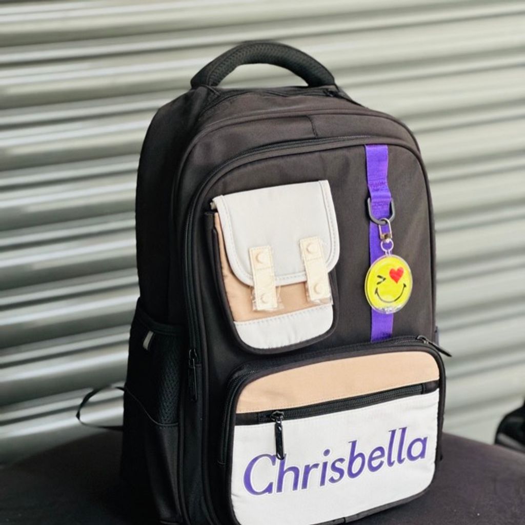 خرید اینترنتی قیمت کوله پشتی اورجینال طرح لبخند برند Chrisbella کد 4052104