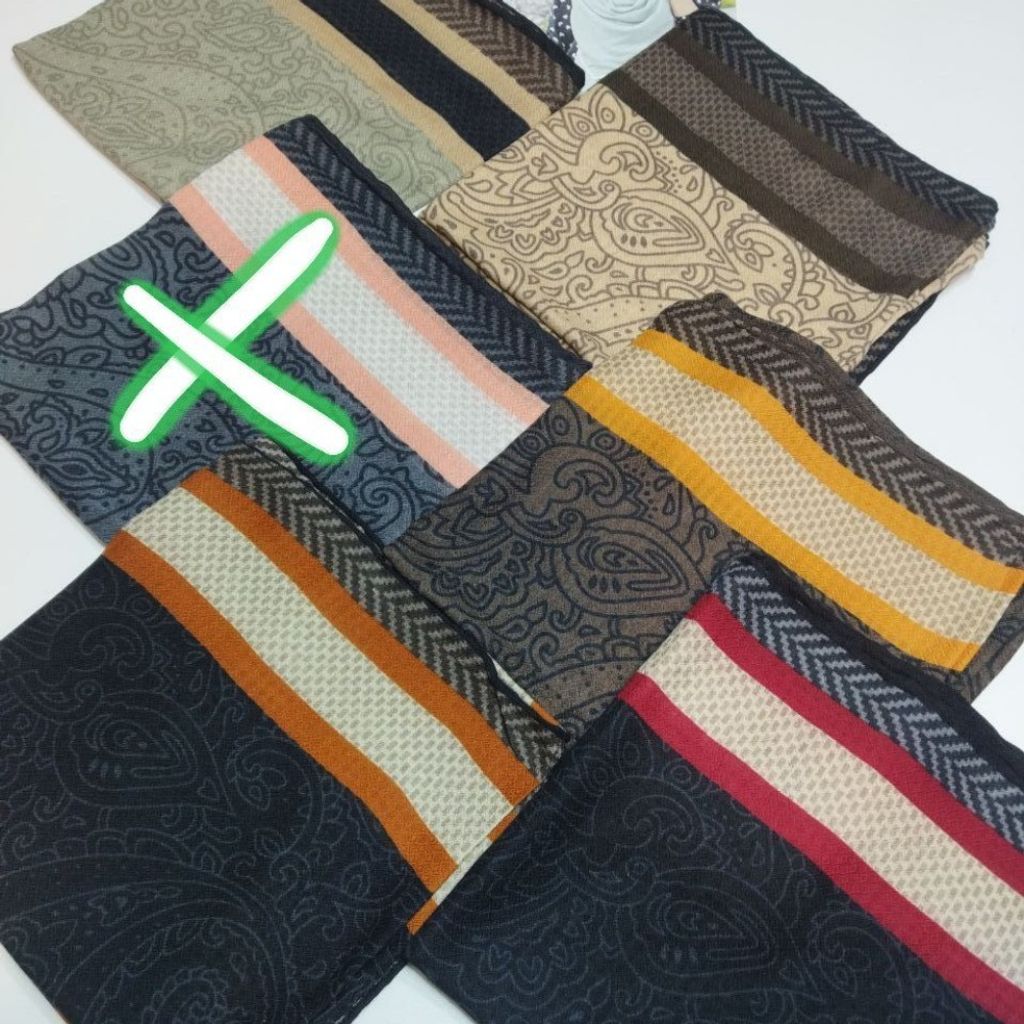 قیمت روسری نخی دست‌دوز پارچه زنبوری ضخیم پاییزه