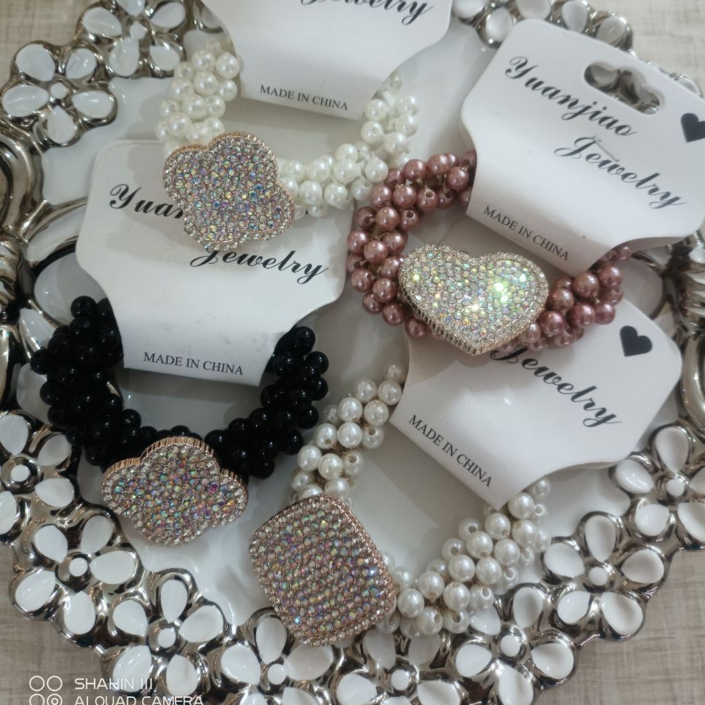 خرید آنلاین کش مرواریدی نگین دار