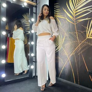 شلوار نیم بگ دورس سه نخ پنبه