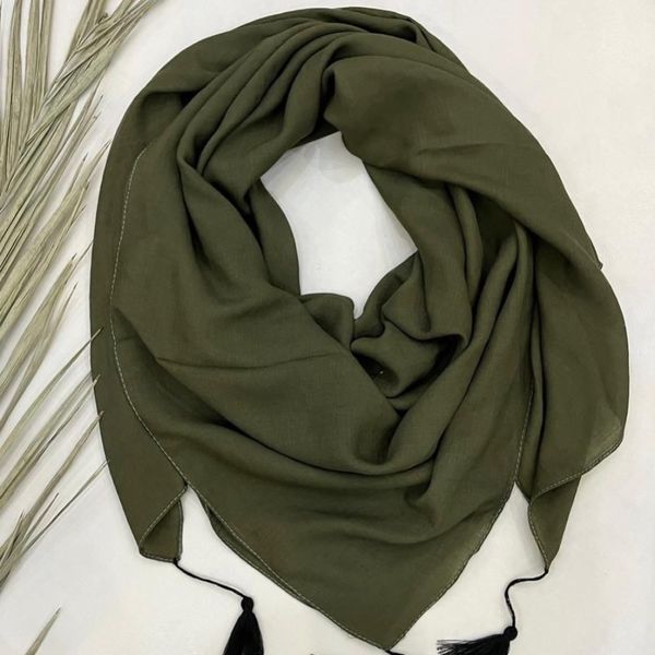 روسری وال اسلپ منگوله دار کد 1137