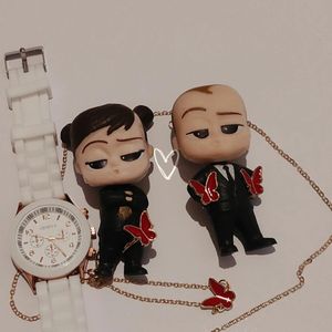 خرید انلاین ساعت سیلیکونی فریم رزگلد جنوا + ست هدیه