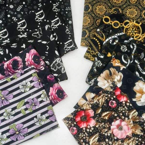 پارچه کرپ فلور درجه یک طرح های جدید 5