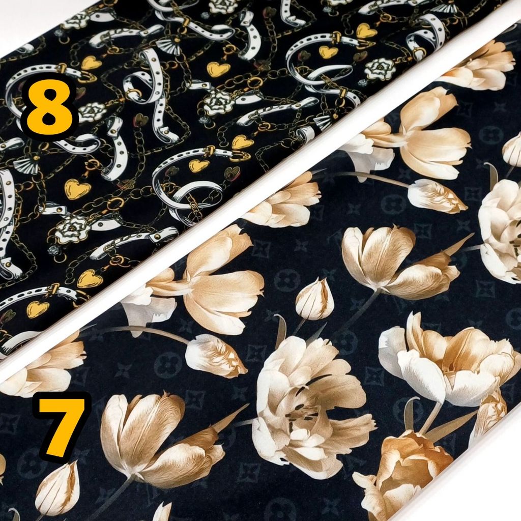 قیمت ارزان پارچه کرپ فلور درجه یک طرح های جدید 5