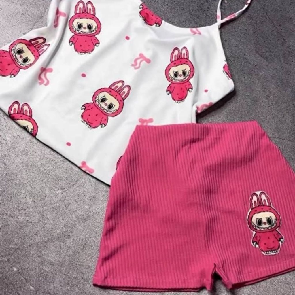 فروش اینترنتی ست تاپ+شلوارک لبوبو akh