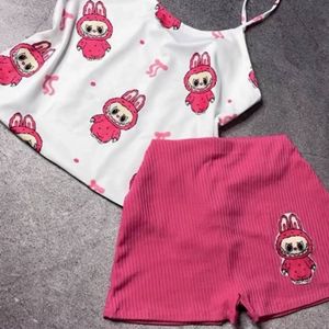 ست تاپ+شلوارک لبوبو akh