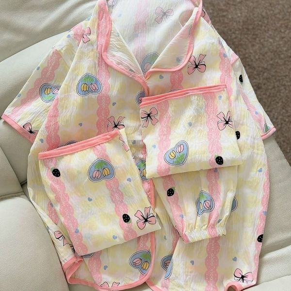 ست لباس راحتی سه تیکه زنانه پینترستی