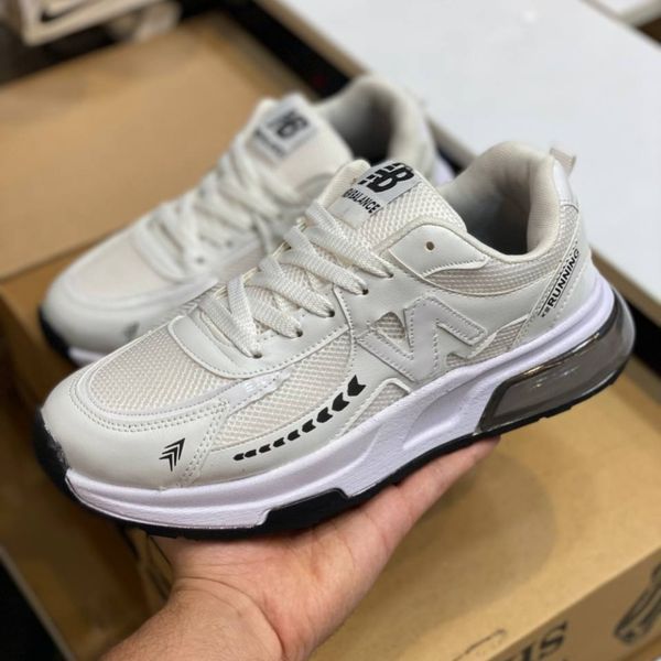 کفش نیوبالانس طرح زیره کپسولی مردانه سفید