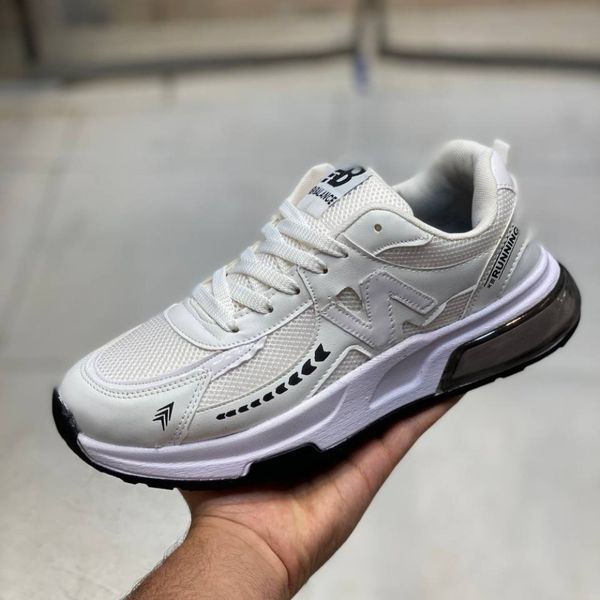 کفش نیوبالانس طرح زیره کپسولی مردانه سفید