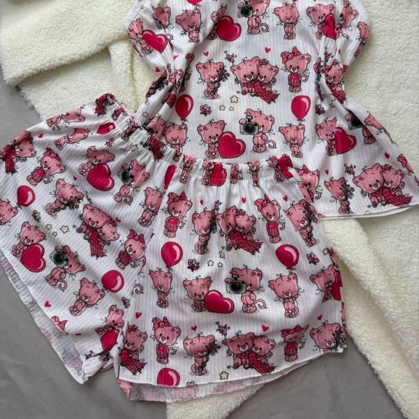 تاپ و شلوارک نخی