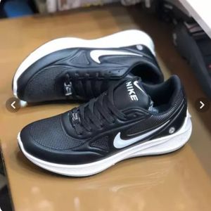 مشخصات کفش نایک طرح لبخند رویه چرم مردانه رنگ مشکی