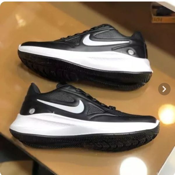 کفش نایک طرح لبخند رویه چرم مردانه رنگ مشکی