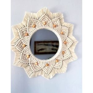 قاب اینه مکرومه مدرن طرح سارا