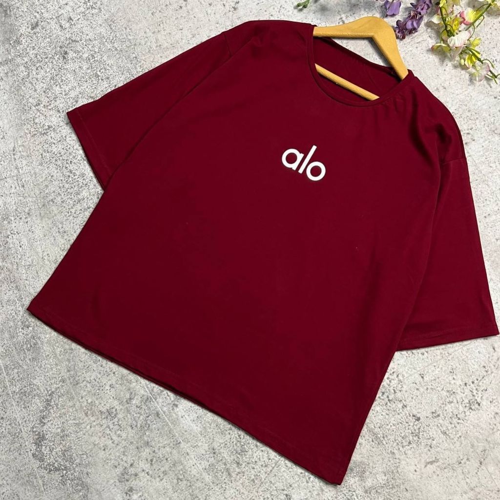 قیمت تیشرت لانگ زنانه طرح alo