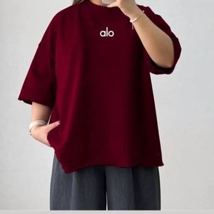 تیشرت لانگ زنانه طرح alo