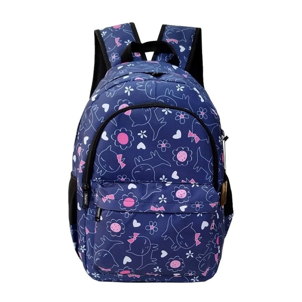 مشخصات کیف مدرسه دخترانه با جامدادی مدل کیتی برند رسپینا