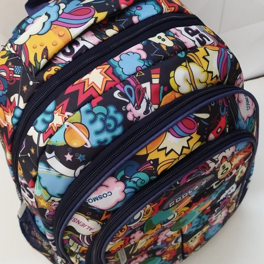 خرید اینترنتی کیف مدرسه دخترانه مدل فضایی