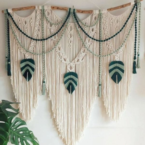 دیوارکوب لاکچری مکرومه شاهان طرح ستاره