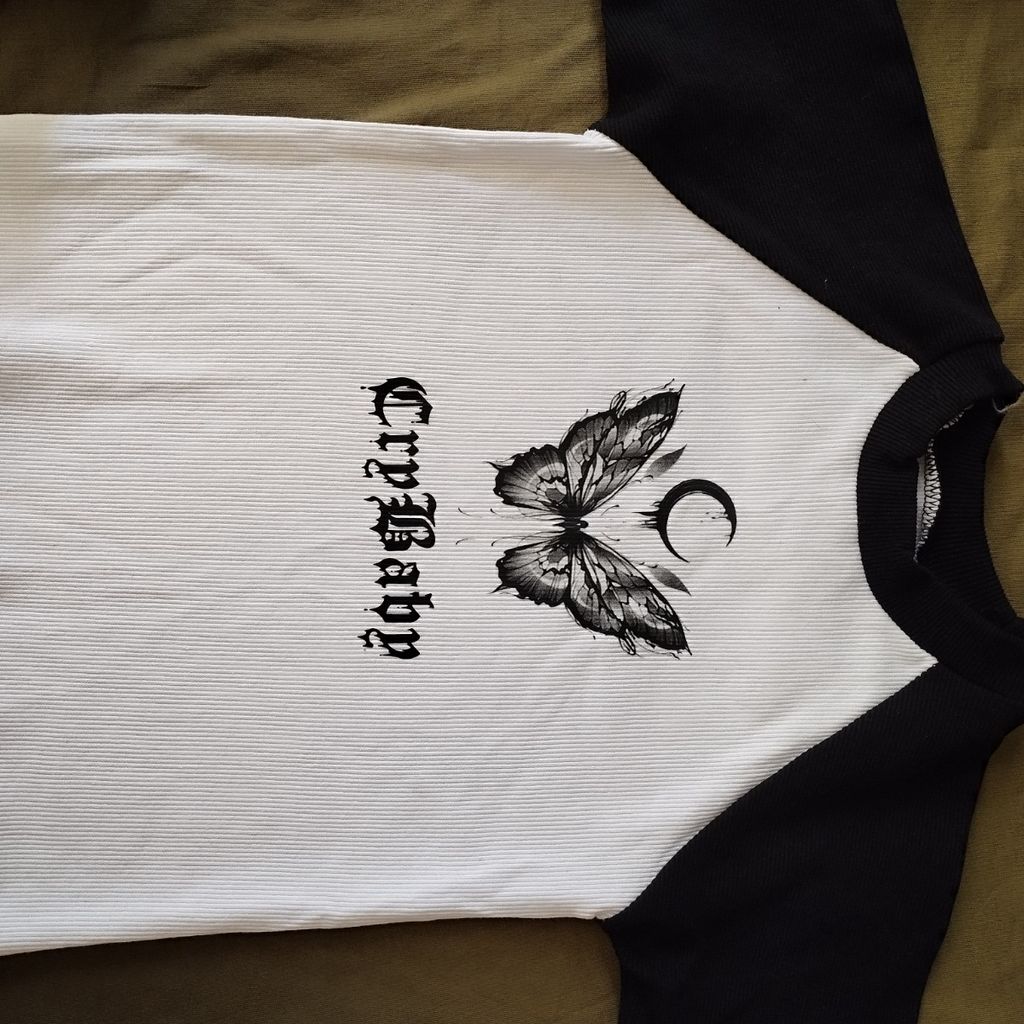 قیمت ارزان کراپ تیشرت پروانه