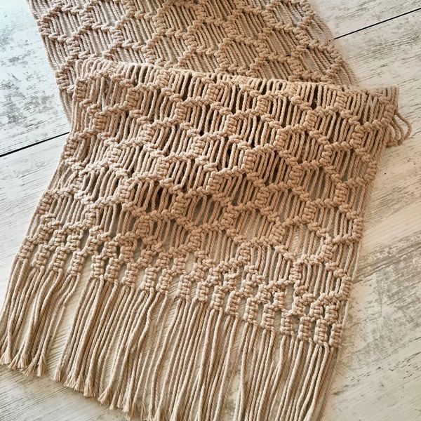 رانر مکرومه بافی طرح دار مدل مارال