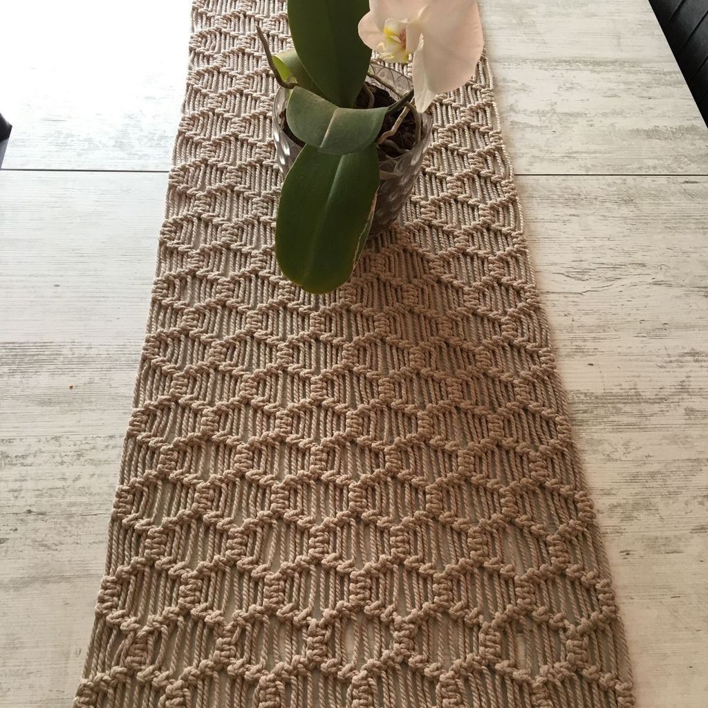 خرید اینترنتی رانر مکرومه بافی طرح دار مدل مارال