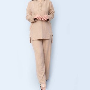 خرید آنلاین شومیز شلوار ست جلو و بغل دکمه سولین