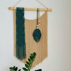 دیواراویز جوانه مکرومه طرح رز