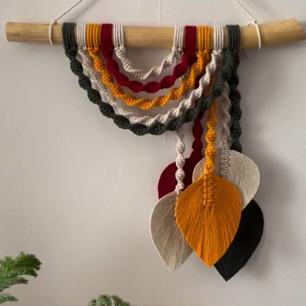 رنگین کمون مکرومه طرح نینی ناز