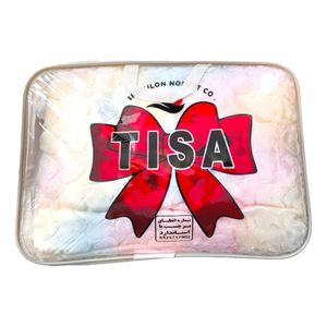 قیمت ارزان پتو مسافرتی یک نفره تیسا مدل قلبی طرح رنگین کمان سایز 220*160