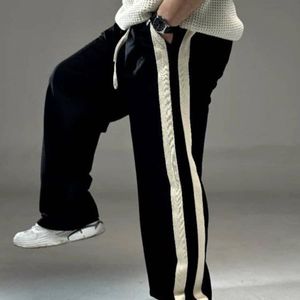 شلوار اسلش بگ مردانه دو خط رنگ کرم با تضمین کیفیت