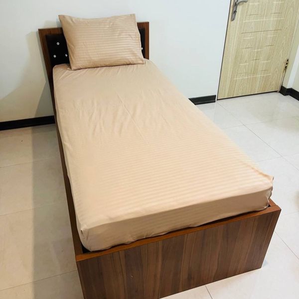 ملحفه کشدار هتلی یک نفره 2تکه عرض 120