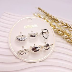 پک انگشتر 6 تایی رادیوم آغوش نقره ای