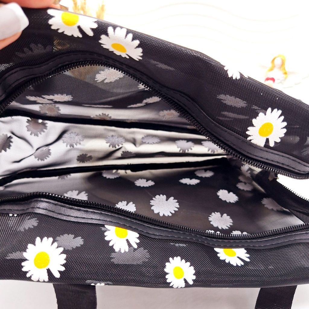 فروش اینترنتی کیف مشکی سایز بزرگ بابونه