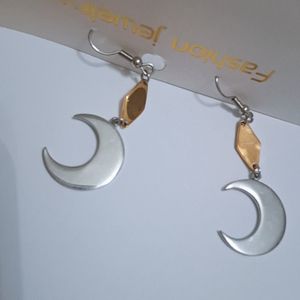 خرید آنلاین گوشواره استیل مدل ماه