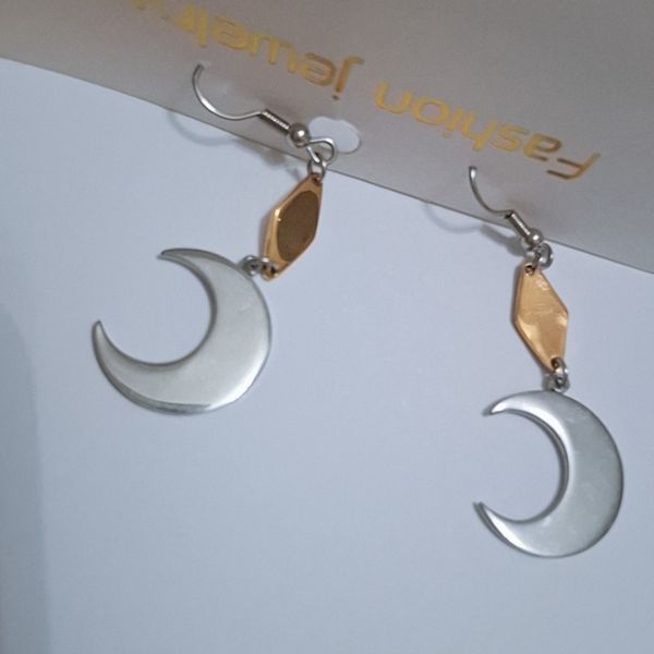 گوشواره استیل مدل ماه