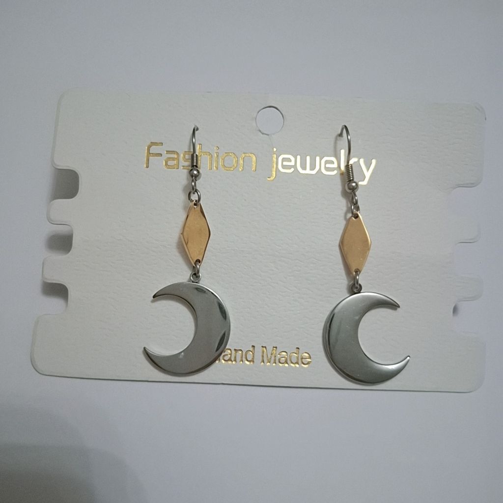 قیمت ارزان گوشواره استیل مدل ماه