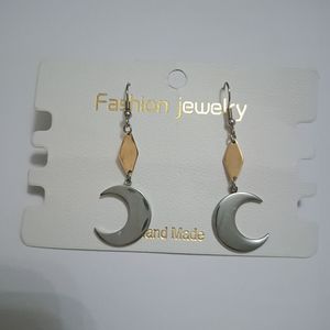 قیمت ارزان گوشواره استیل مدل ماه