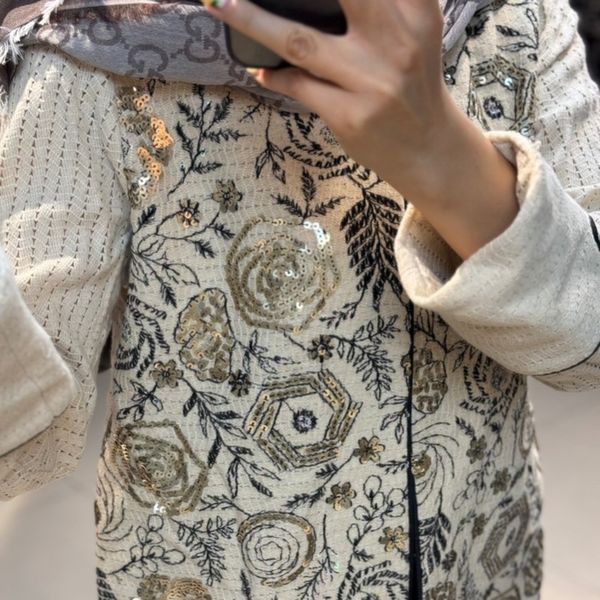 مانتو گلدوزی کد 180087 روانا