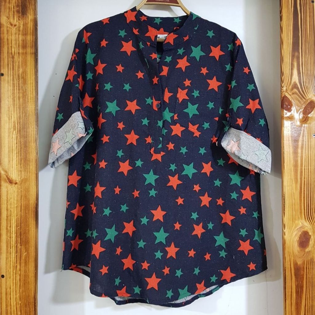 خرید اینترنتی شومیز یقه مردانه طرحدار