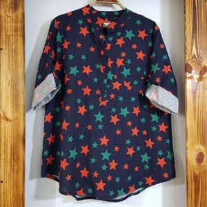 خرید اینترنتی شومیز یقه مردانه طرحدار