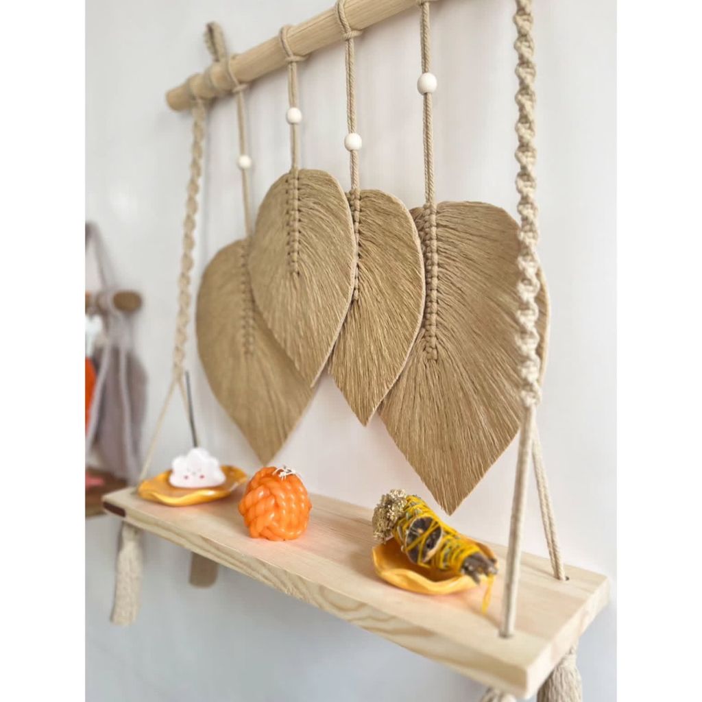 قیمت شلف چوبی با برگ مکرومه طرح کوروش