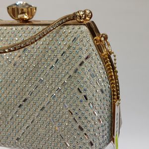 خرید انلاین کیف زنانه مجلسی نگین دار