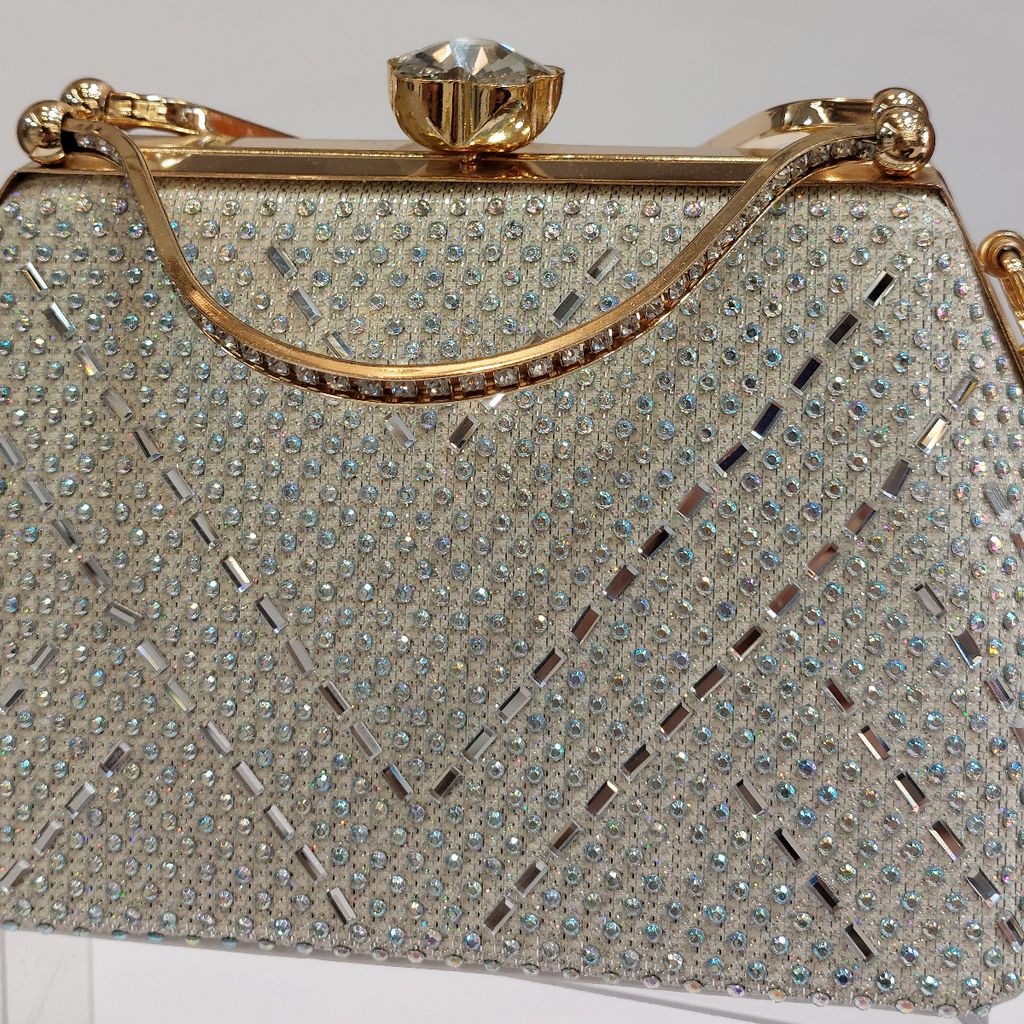 خرید انلاین کیف زنانه مجلسی نگین دار